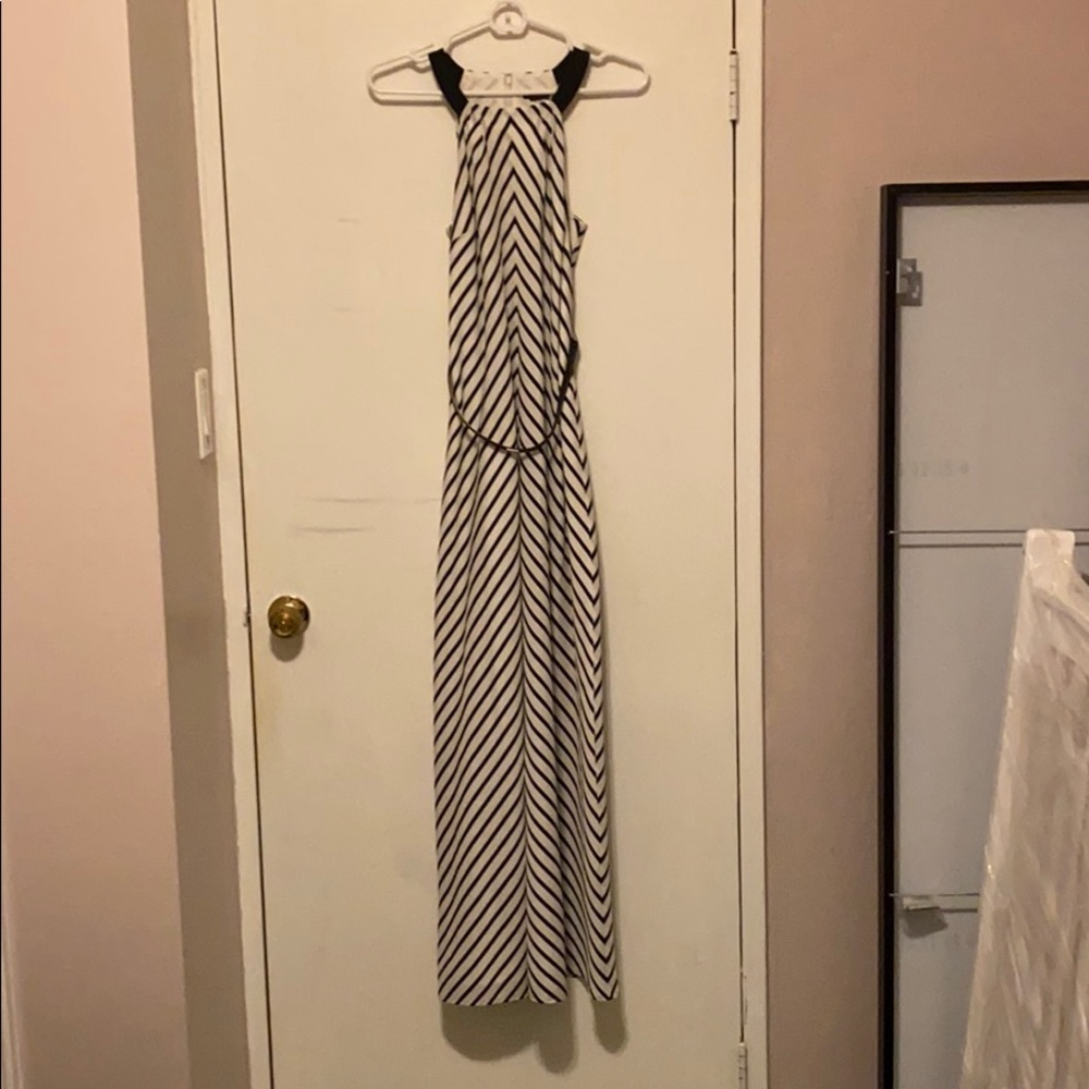 Ann Taylor Stripped Maxi Dress Size 00
